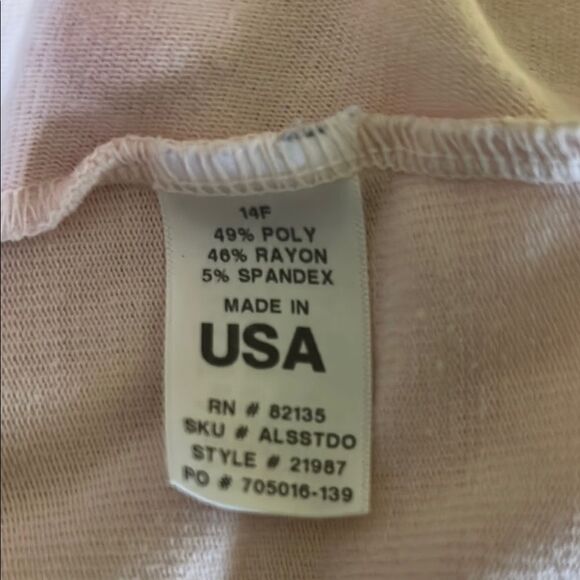 Fresh Produce Women's Pink Long Sleeve Top sharkbite hanky hem size Md/lg - Picture 4 of 9